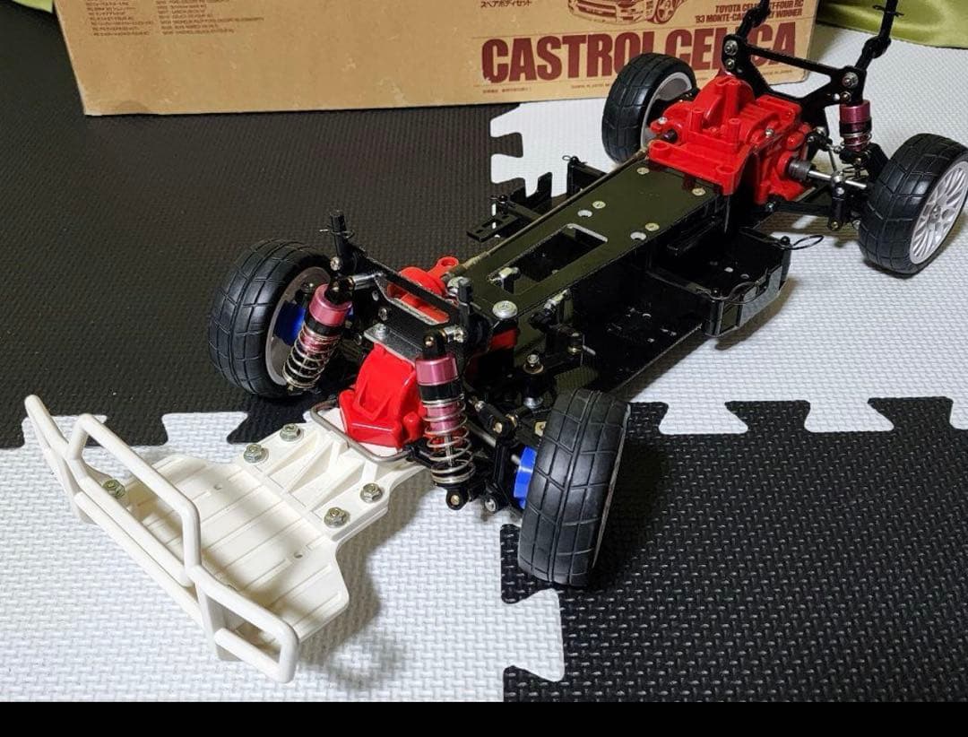 タミヤ　TA-01ベース　カストロールセリカ　GT-FOUR RC ラリー未走行