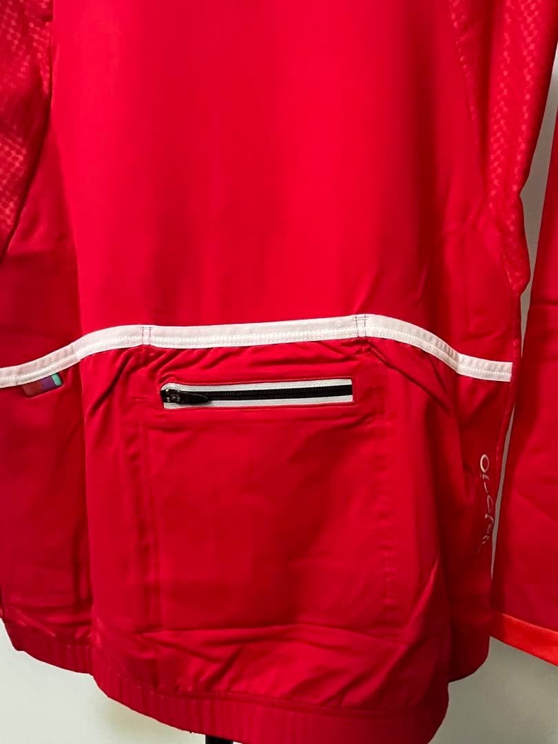 Velocio サイクルジャージ ロングスリーブ 春夏 M レッド レディース