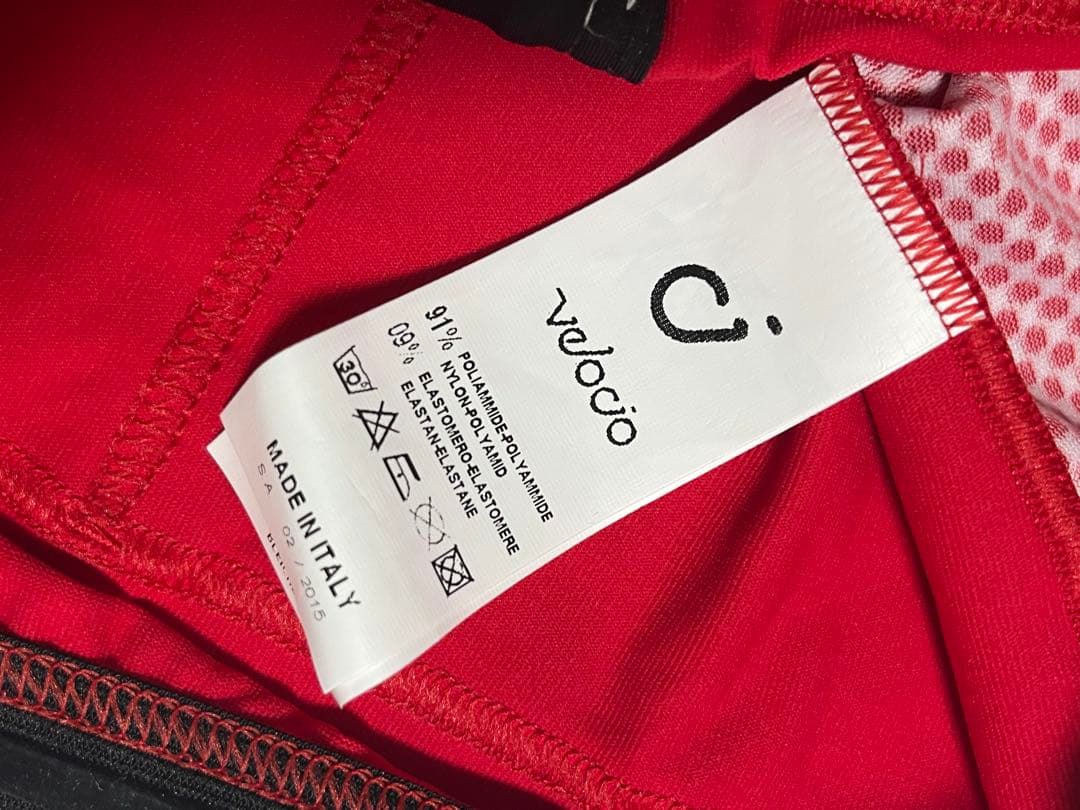 Velocio サイクルジャージ ロングスリーブ 春夏 M レッド レディース