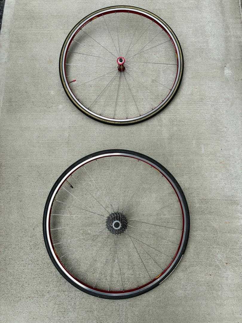 激安！送料込！程度良！mavic helium 700c チューブラー　前後