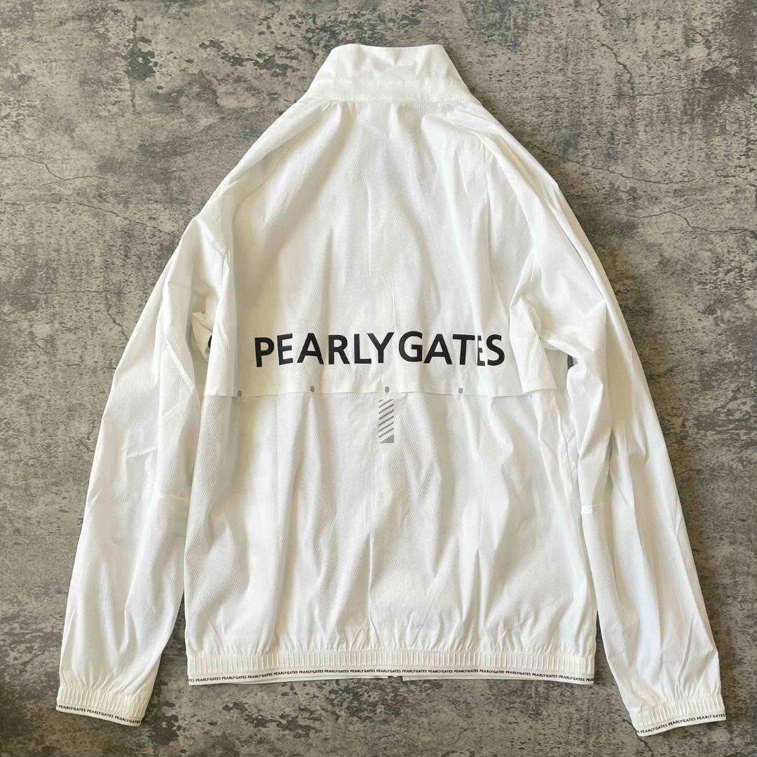 ★新品★パーリーゲイツ エアシャット ジャケット ダイヤドビー柄 白 サイズ5