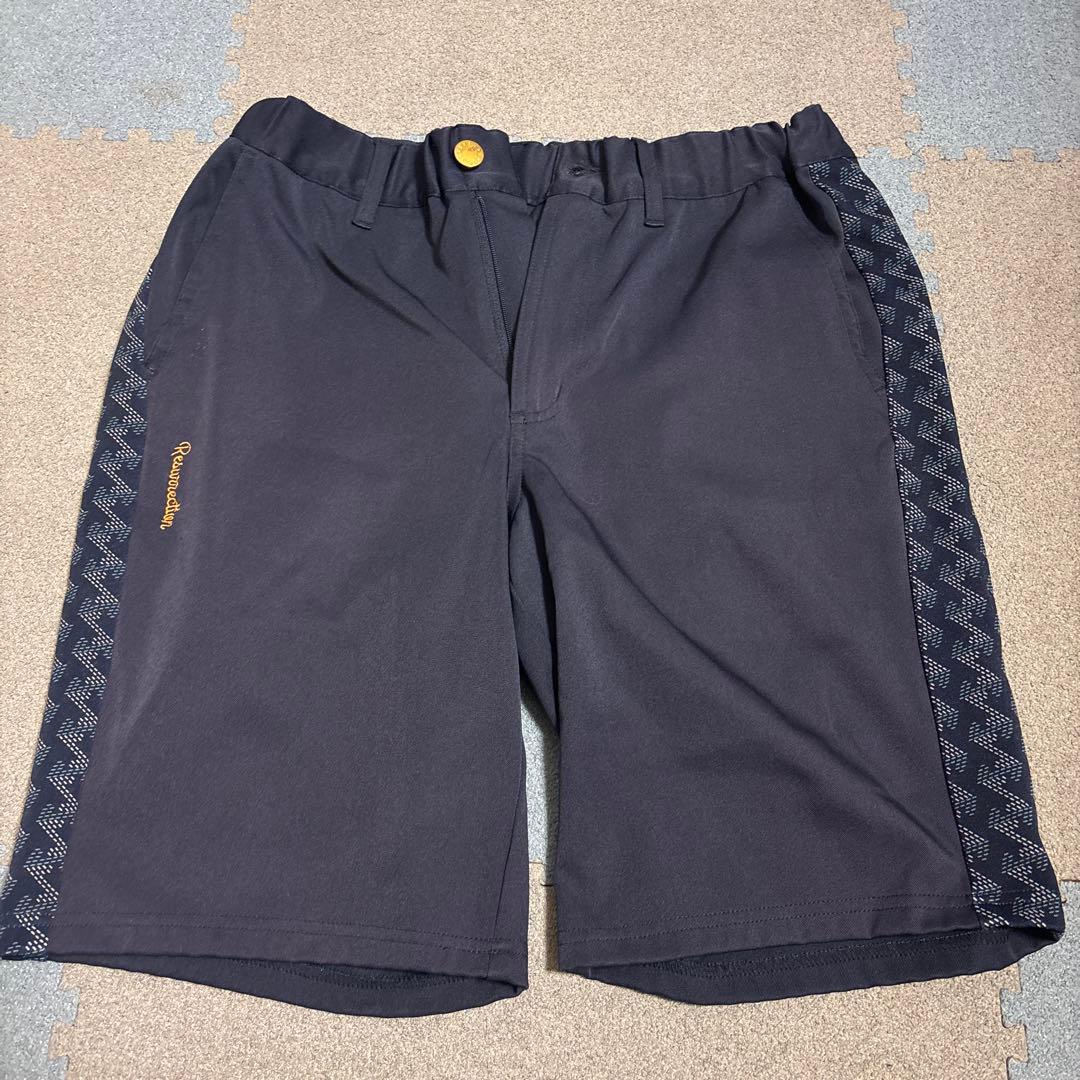 Resurrection ブラック ゴルフパンツ　レザレグション