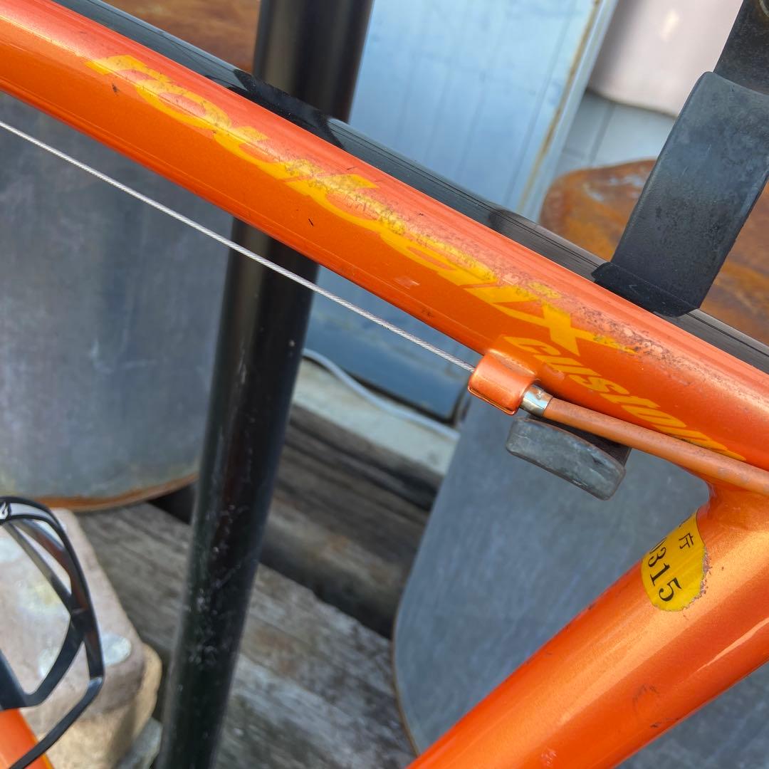 FUJI ROUBAIX CUSTOM⭐️ロードバイク　オレンジ　【3612】