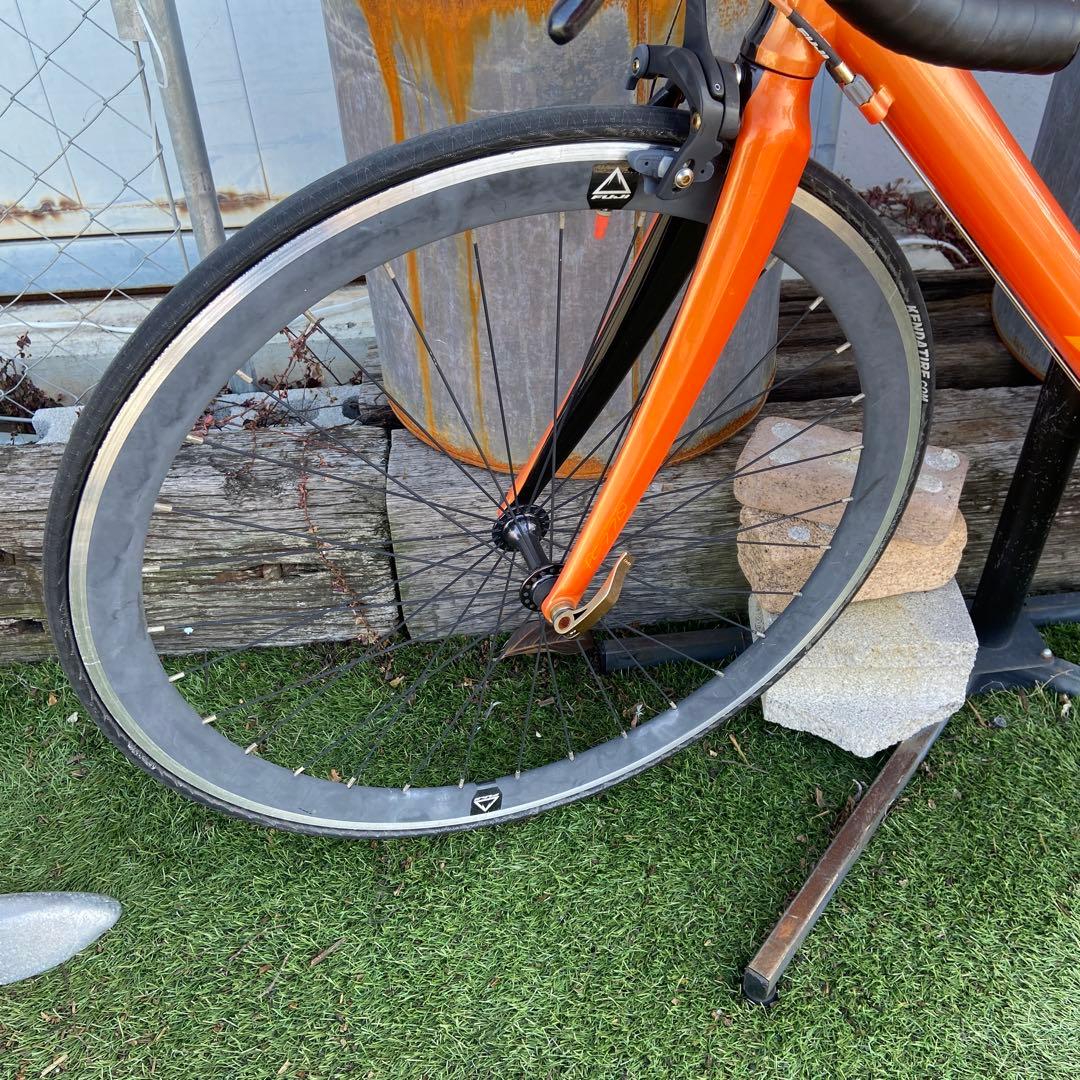 FUJI ROUBAIX CUSTOM⭐️ロードバイク　オレンジ　【3612】