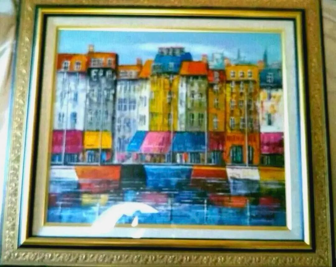 絵画　吉岡貞夫　シェルブール