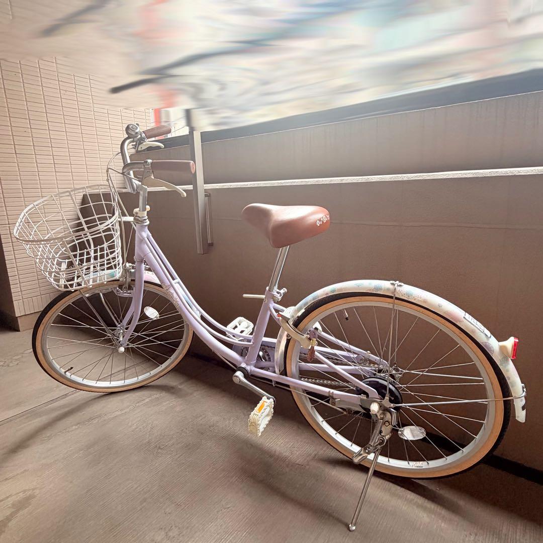 【東京】22インチ　ブリジストン　リコリーナ　ラベンダー　引き取り限定品