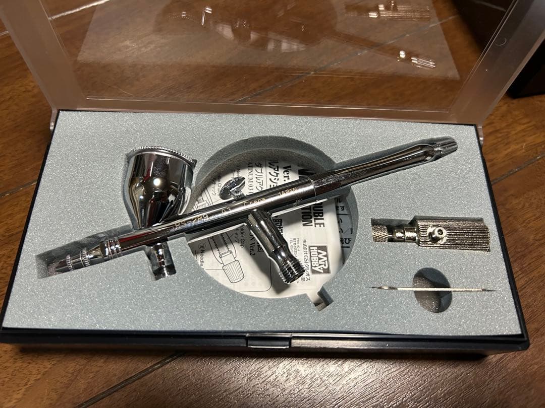 エアコンプレッサー エアブラシ　塗料ブース　お買い得セット