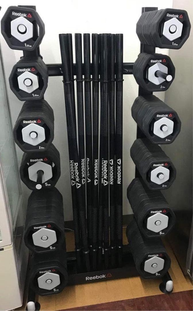 【地域限定無料配送】リーボックReebok バーベル16点セット