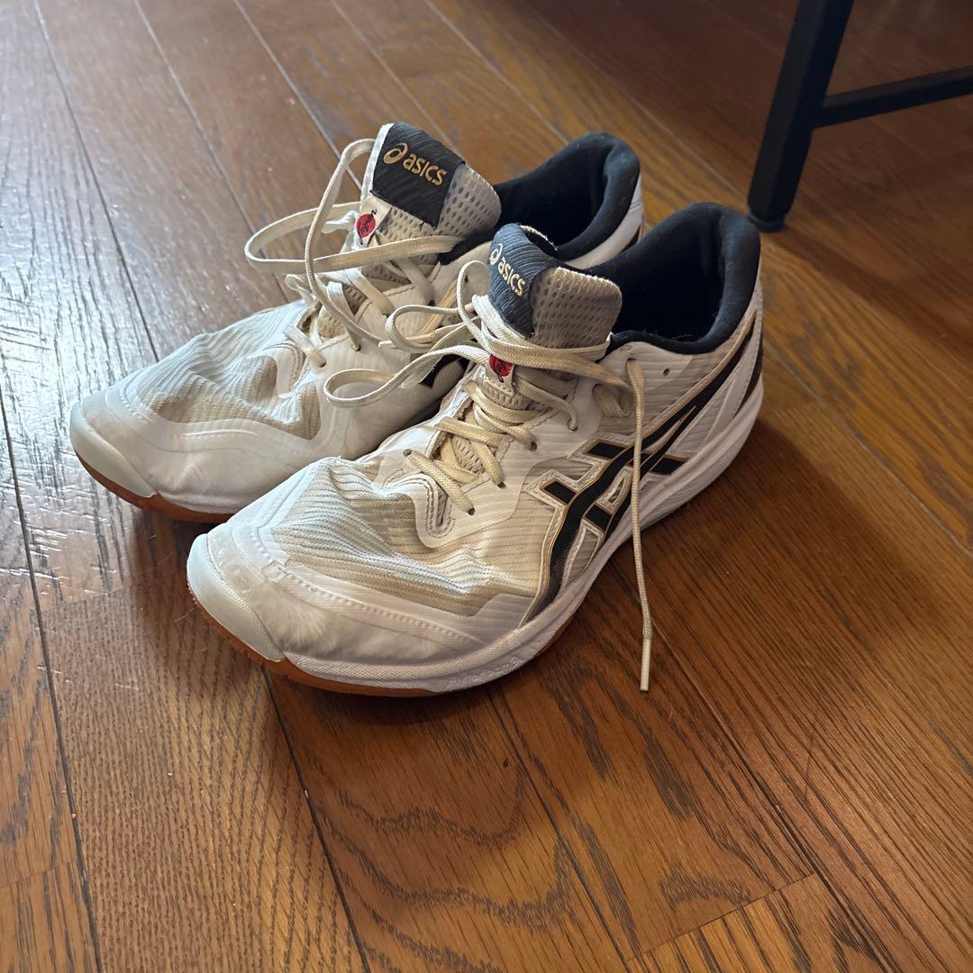 asics バレーボールシューズ ホワイト