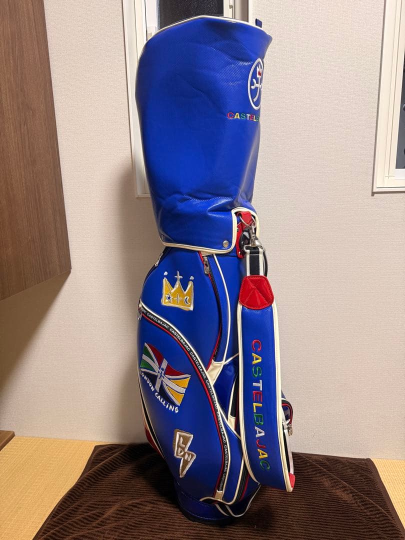 カステルバジャック ゴルフ キャディバッグ ヘッドカバー付き‪✕‬4個