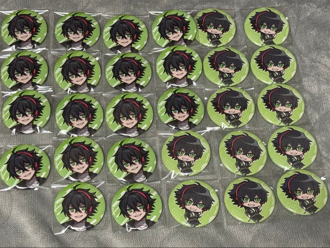 モノパス HelloWorld シャークん 缶バッジ