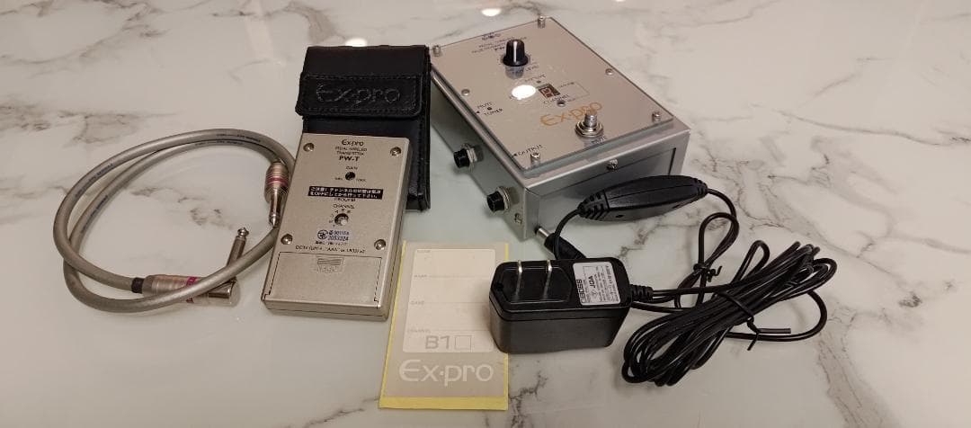 [ギター・ベースワイヤレス] Ex-pro PW-T（送信機）PW-R（受信機）