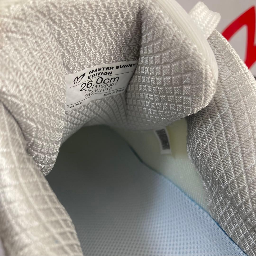 新品 パーリーゲイツ マスターバニー メッシュライクシューズ 26.0cm 白