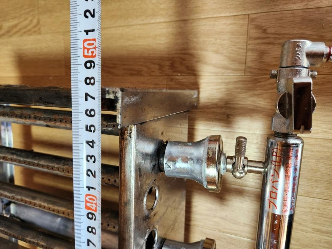 業務用　たこ焼き器　銅板　24穴2連　LPガス　プロパンガス