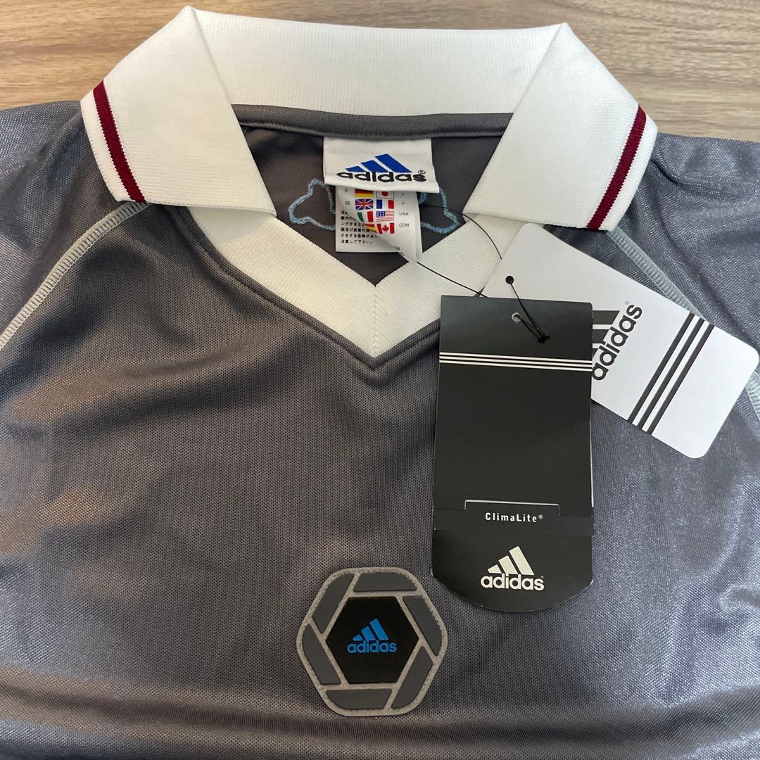 90s Adidas ゲームシャツ ユニフォーム tシャツ サッカー Lサイズ