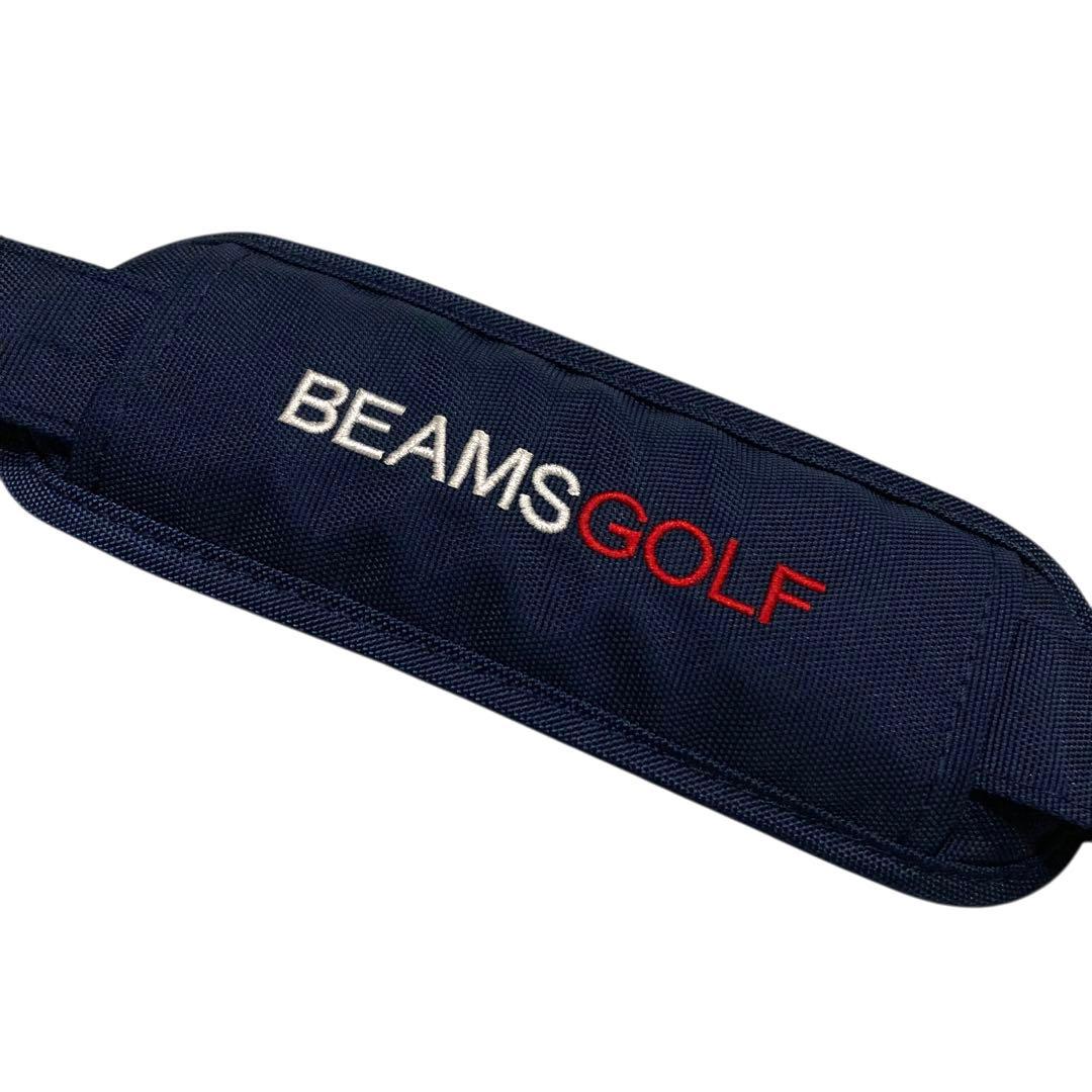 【美品】ビームスゴルフ　クラブケース　ネイビー　刺繍　BEAMS　男女兼用