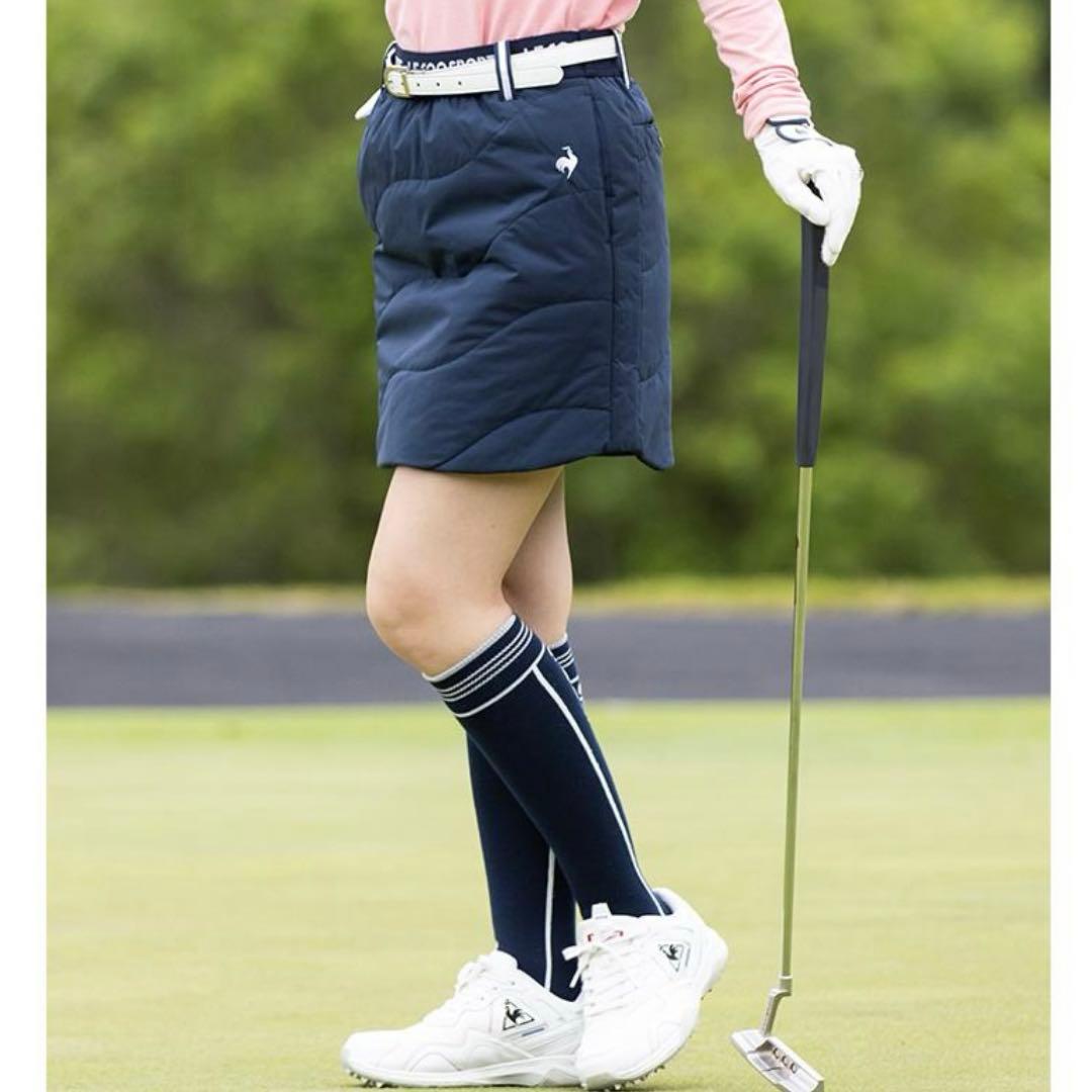 ルコック ゴルフ スカート 中綿 冬 デサント