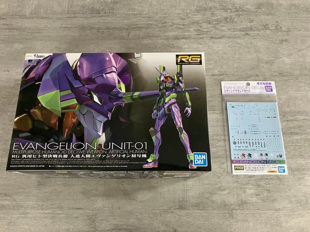 エヴァンゲリオン初号機 RG プラモデル デカール付属