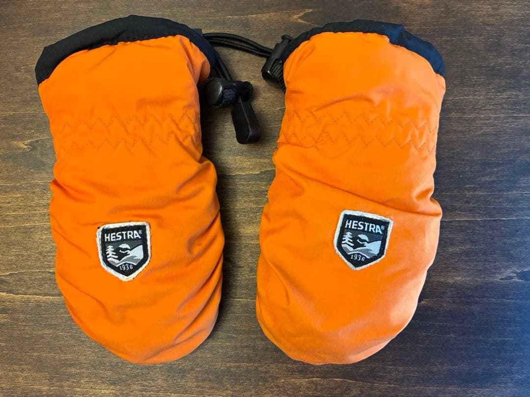 キッズ HESTRA スキーグローブ サイズ2 オレンジ