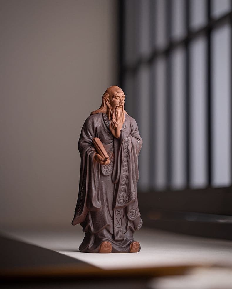 禅意  紫砂  中国  名人  老子   茶道具  置物