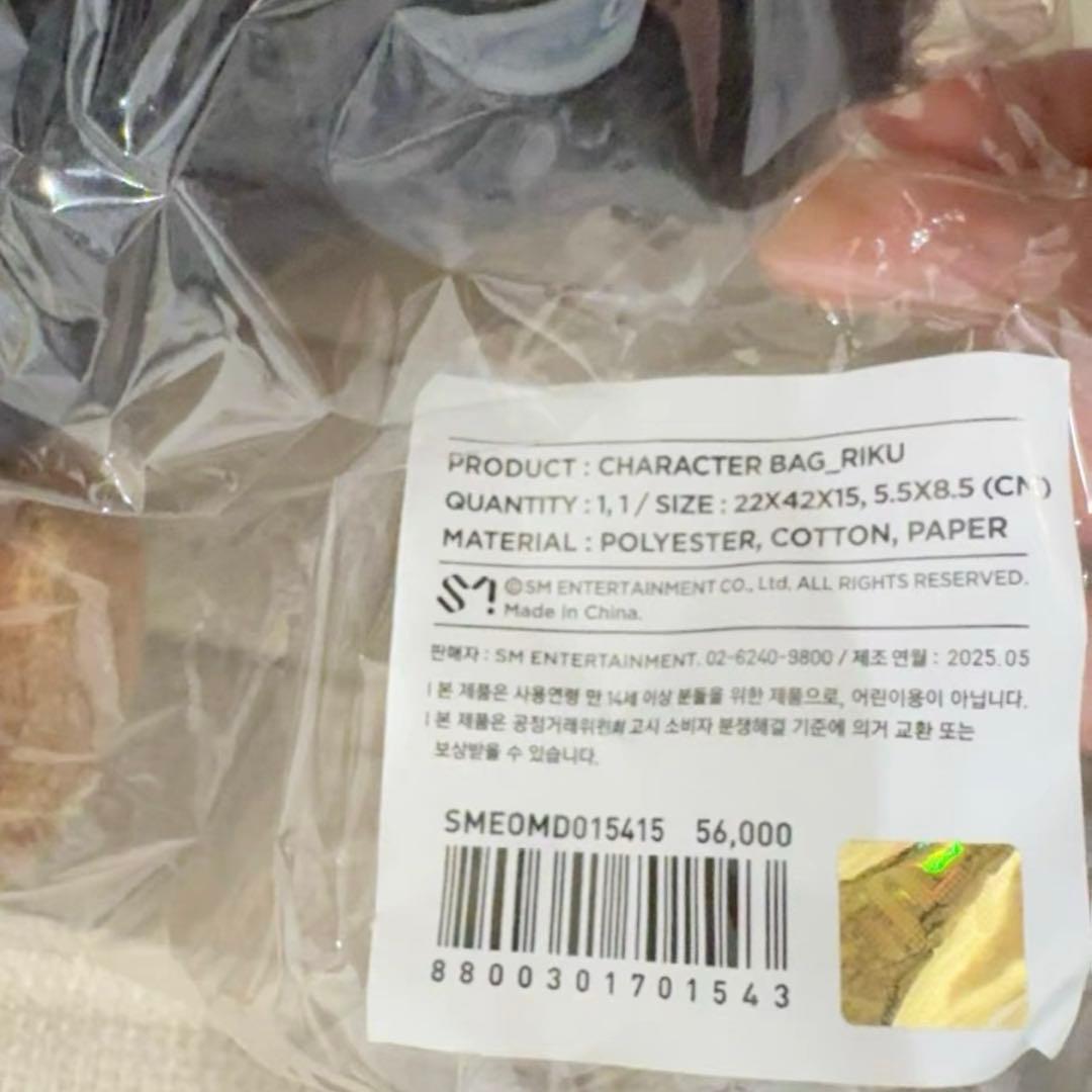 NCT WISH LOGIN ソウルコン リク　キャラクターバッグ　未開封