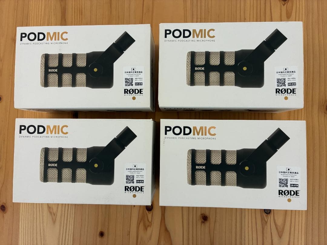 4個 RODE MICROPHONES ポッドマイク PODMIC