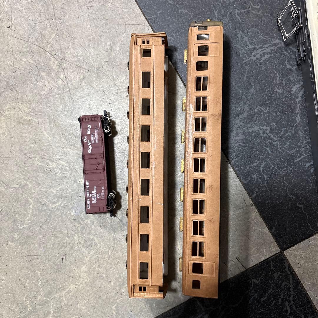 ジャンク　父が集めた蒸気機関車と客車セットHO?