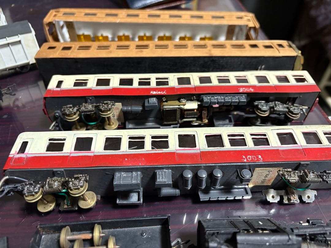 ジャンク　父が集めた蒸気機関車と客車セットHO?