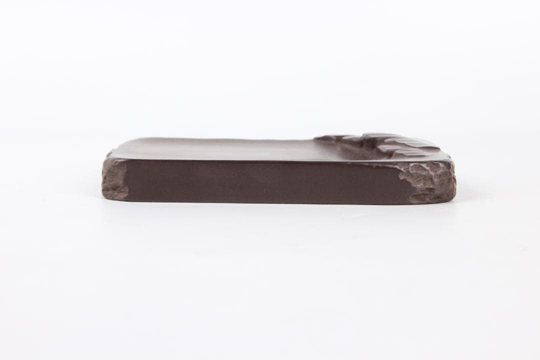 堀尾卓司 赤間硯 芭蕉研 栞付/玉弘堂/御硯司/銘有/書道具 ED11-24