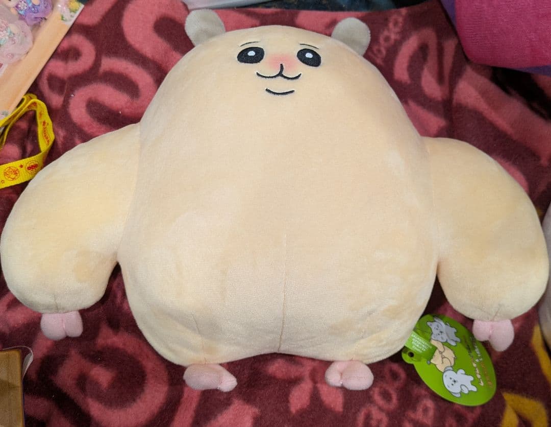ムキムキのハムちゃん ほがらかいぬねこ BIGぬいぐるみ　ラウンドワン限定