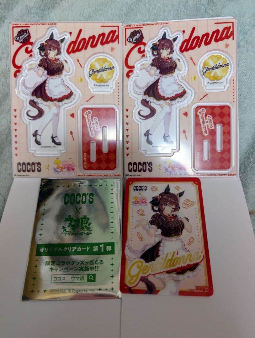 COCO'S ジェンティルドンナ アクリルスタンドセット　クリアカード