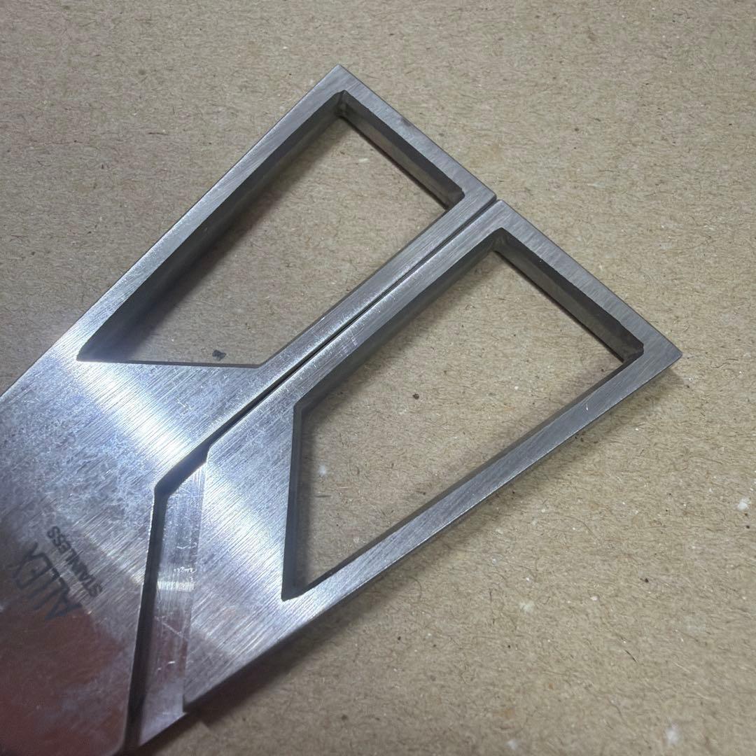 廃盤 ALLEX RAKUSHISYA 落柿舎 三角形 ハサミ 鋏 デザイン 箱