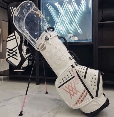 男女用の明るい革防水スタンドバッグgolfトレンドファッションバッグ