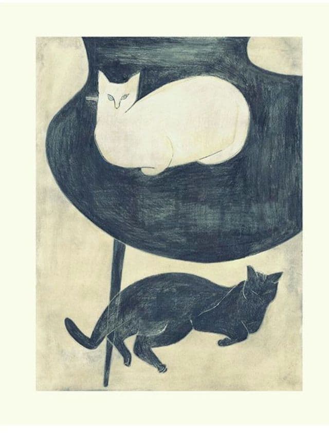 最終価格新品未使用　coricci | ポスター 猫と椅子と 40×50cm