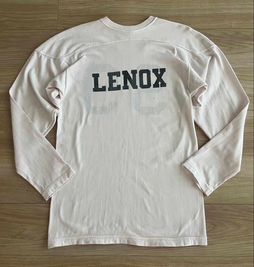 60s 〜 ビンテージ フットボール tシャツ 染み込み LENOX