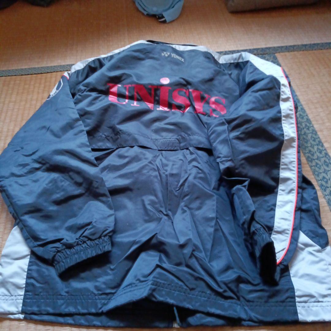 バドミントン日本ユニシス選手支給品ヨネックスジャンバーサイズL