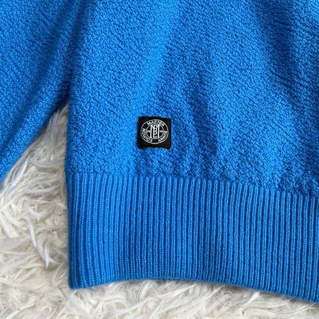 【マスターバニー】極美品✨セーター 裏地付き 2024モデル ブルー 1