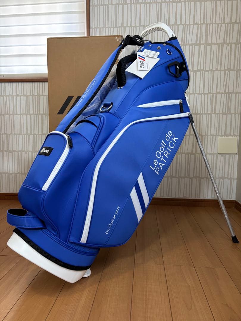 パトリック PATRICK ブルー スタンドキャディバッグ 2024 新品