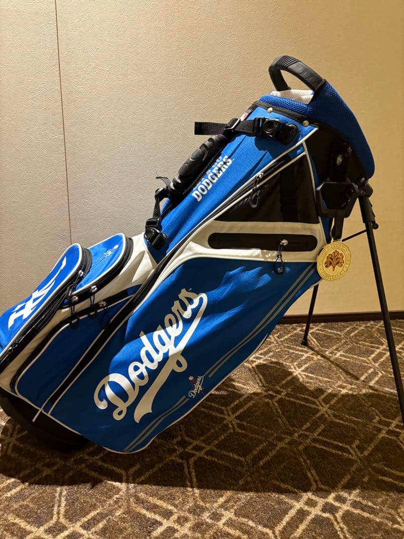 LA Dodgers ゴルフバッグ スタンド付き