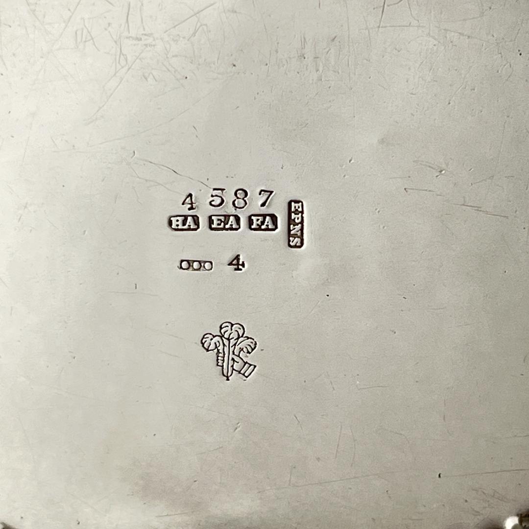 【Atkin Bros】ビクトリアン ティーキャディ 【シルバープレート】