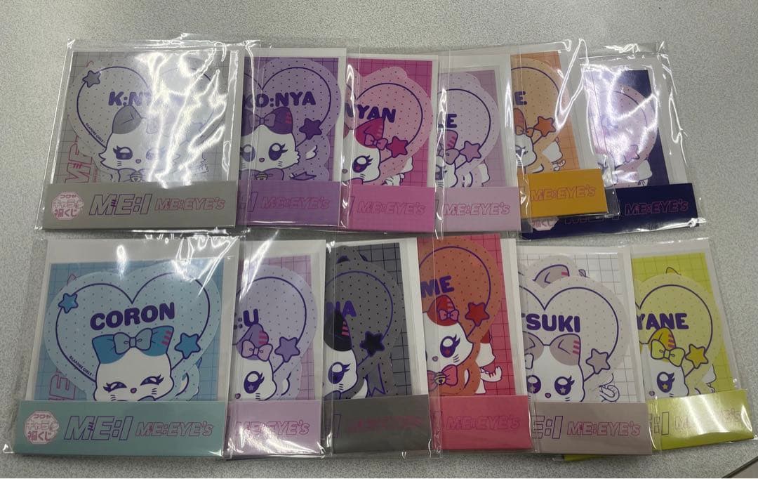ME:I ME:EYE's キャラ福くじ E賞 ステッカーコンプ12点セット
