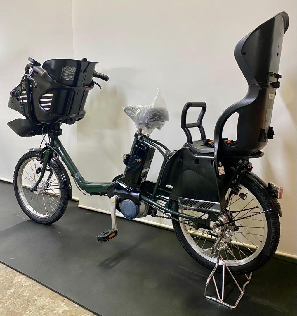 1年保証 送料無料　パナソニック　20インチ　カーキ色　人気　電動アシスト自転車