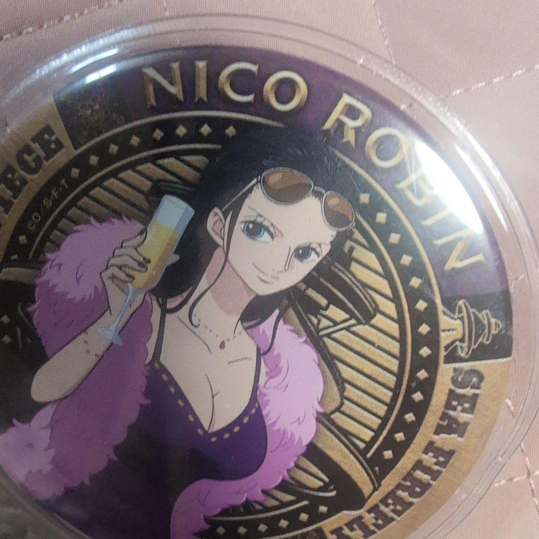 ONEPIECE ロビン 海ほたる シーファイヤフライ号の冒険 缶バッジ 20周