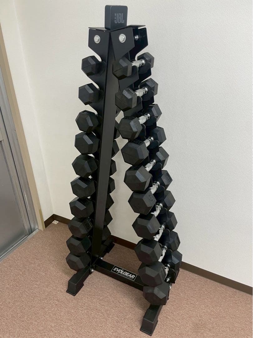 エボルギア ヘックスダンベル&ラックセット