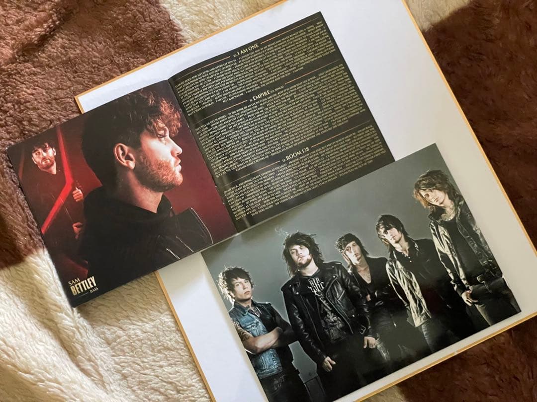 Asking Alexandria 直筆メンバー全員サイン入りジャケット 額縁付