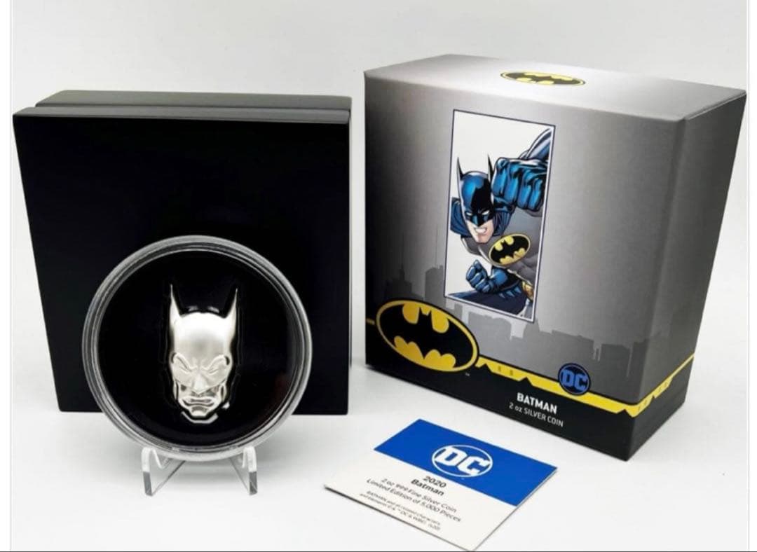 2020年 ニウエ バットマンカウル マスク ダークナイト 2オンス HR