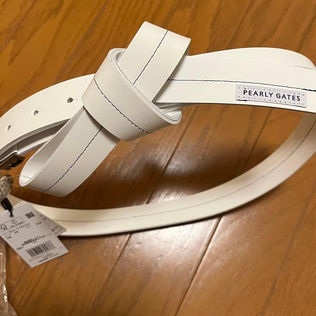 PEARLY GATES レディース ゴルフベルト FR ホワイト