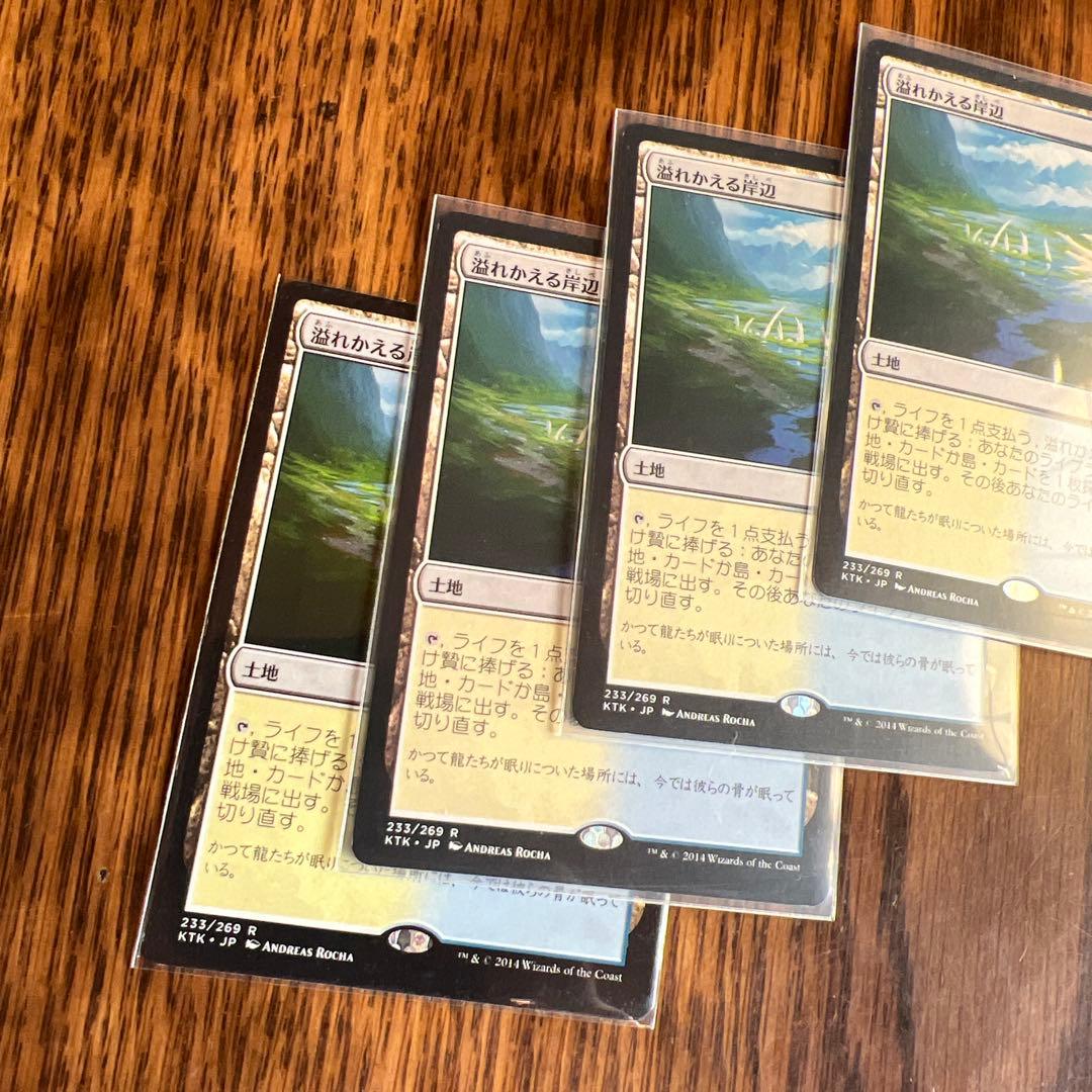 溢れかえる岸辺 4枚セット 日本語