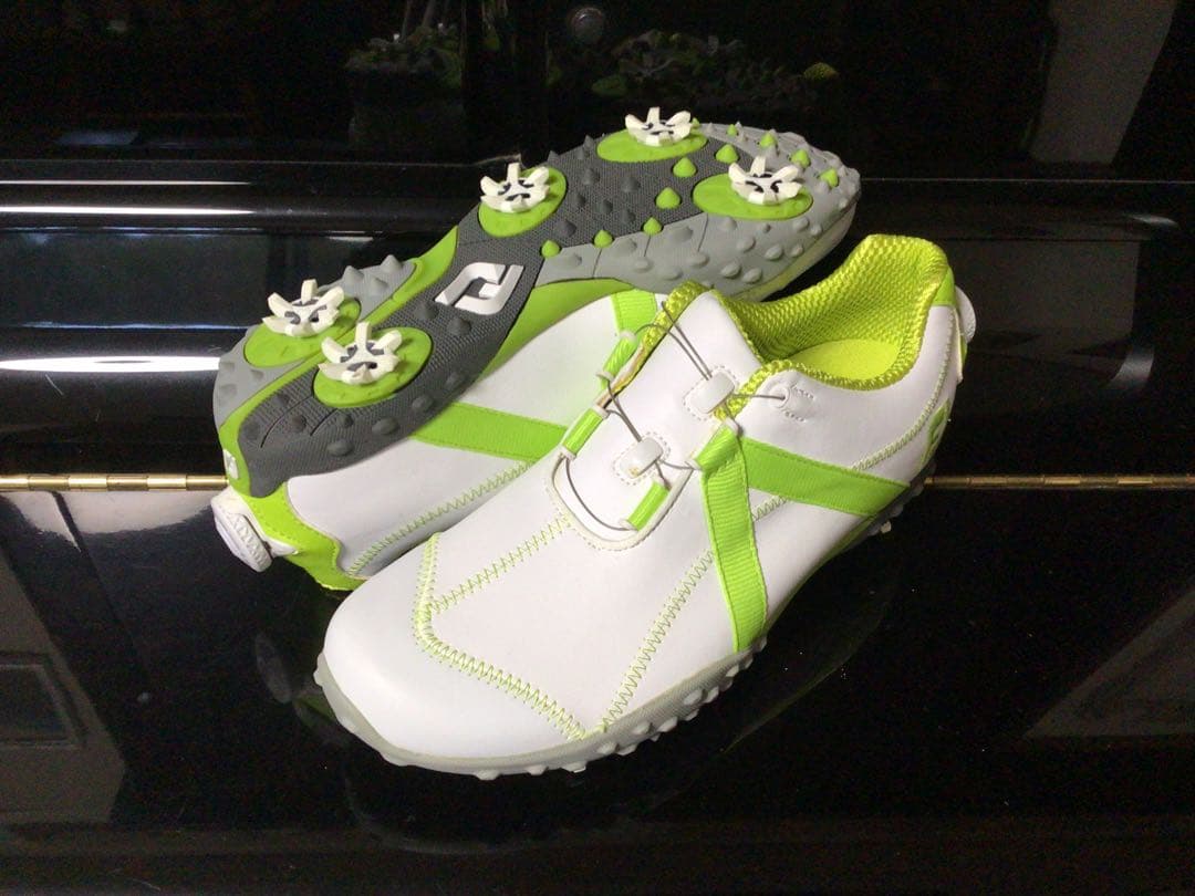 FootJoy ゴルフシューズ 女性用 M ホワイト/ライム