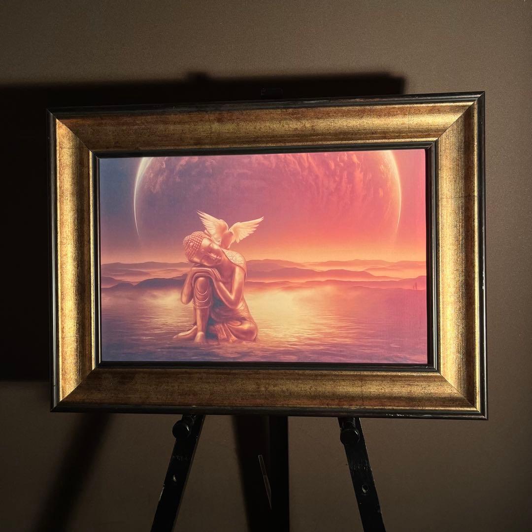 キャンバスプリント 天佛 絵画 額付き インテリア